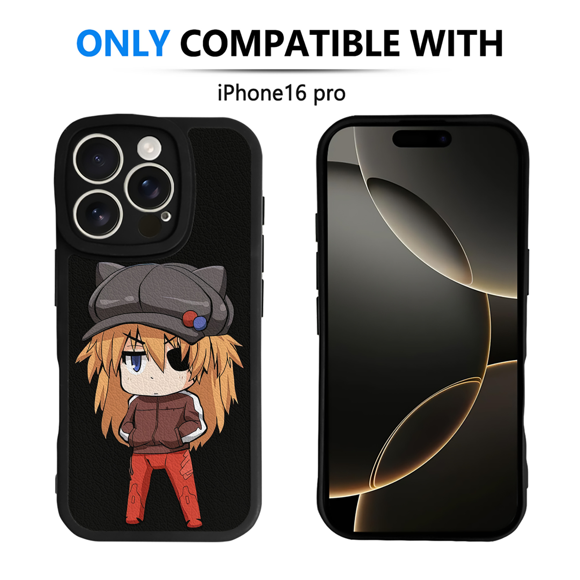 （画像用） EVA 新世紀エヴァンゲリオン 【iPhone 16シリーズ対応】シリコンスマホケース（レザー調） 材質：シリコン
